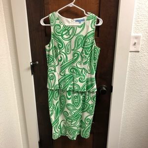 Antonio Melani Peplum Paisley Dress